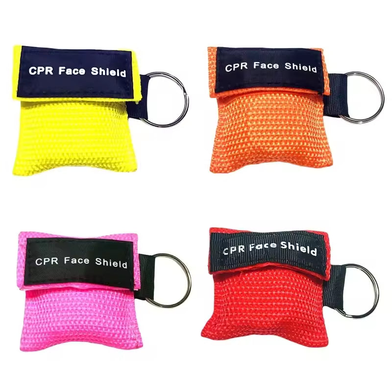 CPR Face Shield Mask Keychain – Emergency-Ready, Portable, One-Way Valve Protection