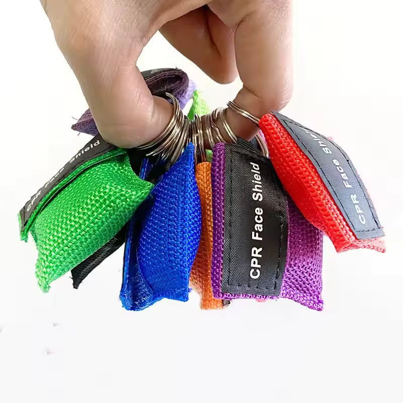 CPR Face Shield Mask Keychain – Emergency-Ready, Portable, One-Way Valve Protection