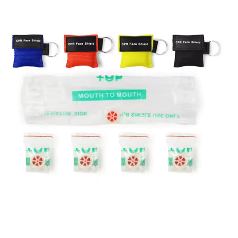 CPR Face Shield Mask Keychain – Emergency-Ready, Portable, One-Way Valve Protection