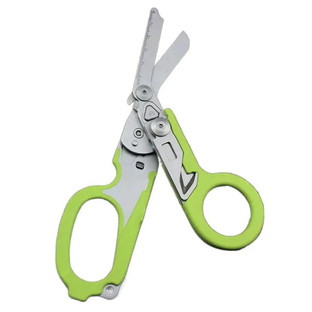 Trauma Shears, 6 in 1 Foldable Emergency Response Scissors