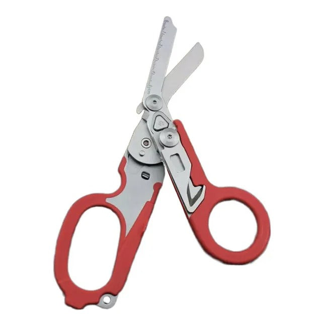 Trauma Shears, 6 in 1 Foldable Emergency Response Scissors